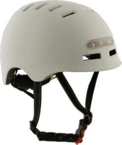 Sajan Fietshelm - Skatehelm - Helm Mat-Wit - LED Verlichting - Maat-S -Volare Shop 1013x1200 1