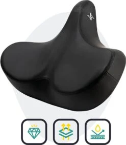 Voltano City XXXL Fietszadel – Unisex Extra Breed Fietszadel – Tegen Zadelpijn – 100% Waterdicht – Incl. Gratis Zadelstrop - Zwart 16 Voltano City XXXL Fietszadel – Unisex Extra Breed Fietszadel – Tegen Zadelpijn – 100% Waterdicht – Incl. Gratis Zadelstrop - Zwart -Volare Shop 1048x1200