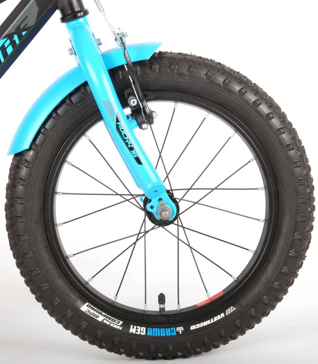 Volare Rocky Kinderfiets - 16 Inch - Zwart Blauw - 95% Afgemonteerd - Prime Collection 11 Volare Rocky Kinderfiets - 16 Inch - Zwart Blauw - 95% Afgemonteerd - Prime Collection - Afbeelding 9