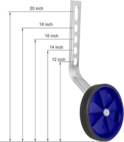 Be Required Stevige Zijwieltjes - 12 T/m 20 Inch - Zijwieltjes Voor Kinderfiets - Kinderfietsaccessoires - Blauw -Volare Shop 1052x1200