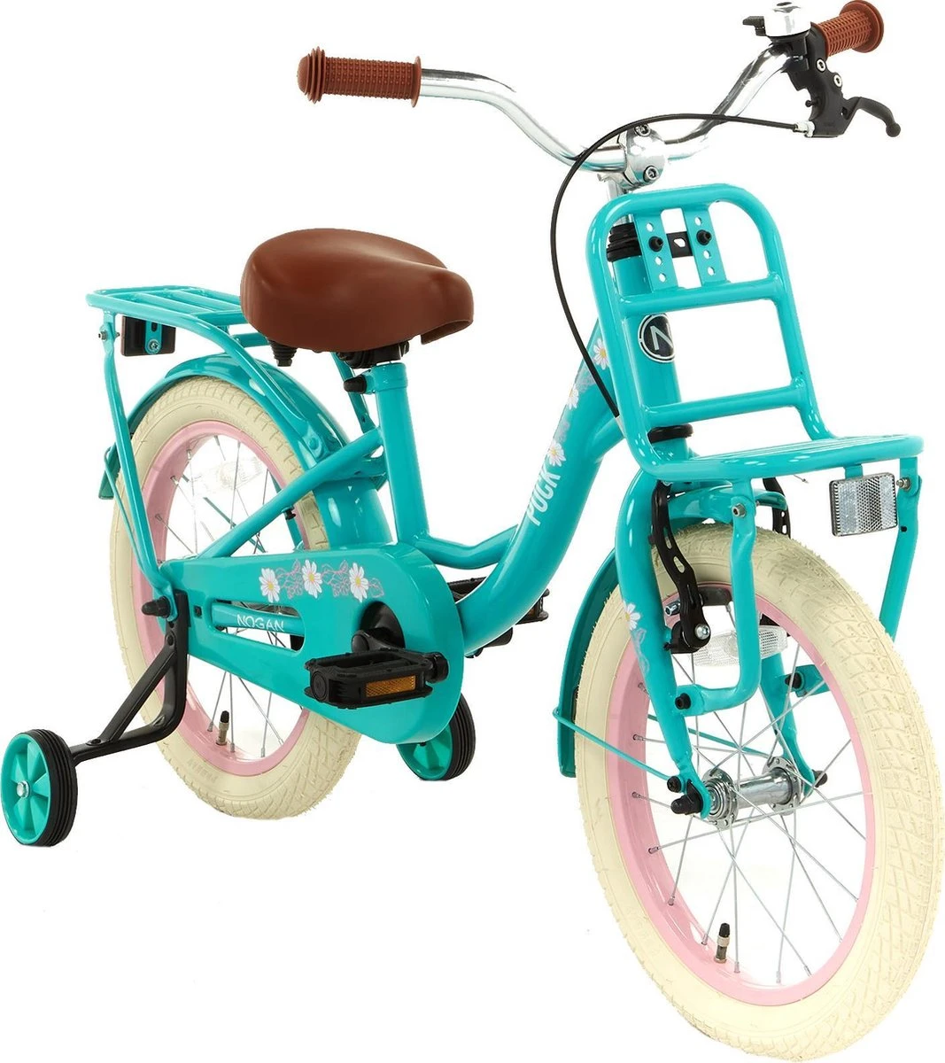 Nogan Puck - Kinderfiets - Meisjesfiets - 12 Inch - Turquoise 6 Nogan Puck - Kinderfiets - Meisjesfiets - 12 Inch - Turquoise - Afbeelding 4