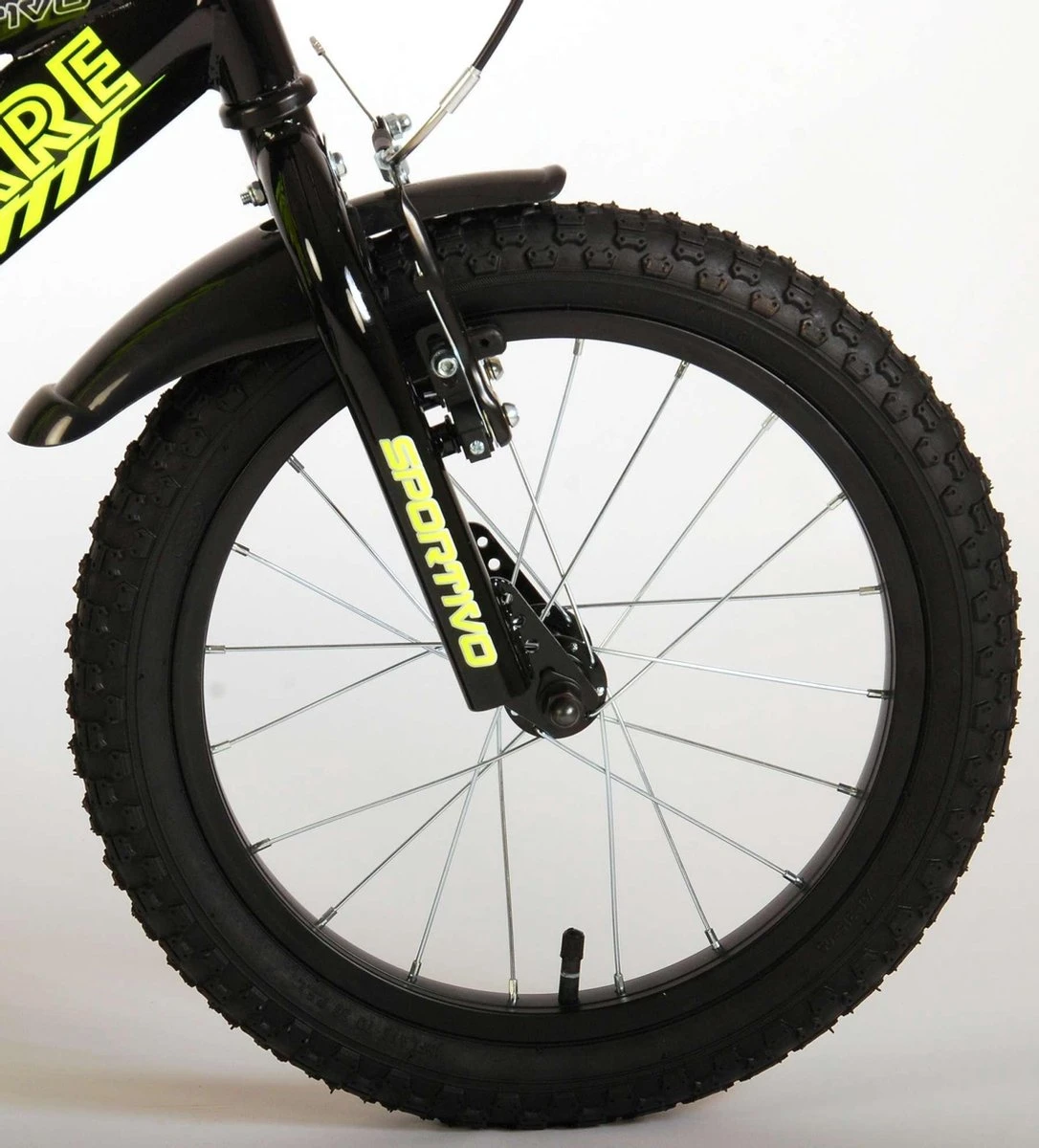 Volare Sportivo Kinderfiets - Jongens - 16 Inch - Neon Geel Zwart - 95% Afgemonteerd 9 Volare Sportivo Kinderfiets - Jongens - 16 Inch - Neon Geel Zwart - 95% Afgemonteerd - Afbeelding 7