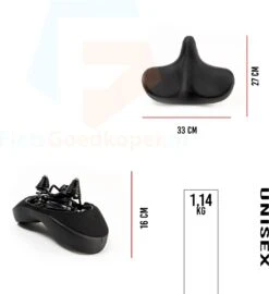 Voltano City XXXL Fietszadel – Unisex Extra Breed Fietszadel – Tegen Zadelpijn – 100% Waterdicht – Incl. Gratis Zadelstrop - Zwart 17 Voltano City XXXL Fietszadel – Unisex Extra Breed Fietszadel – Tegen Zadelpijn – 100% Waterdicht – Incl. Gratis Zadelstrop - Zwart -Volare Shop 1099x1200