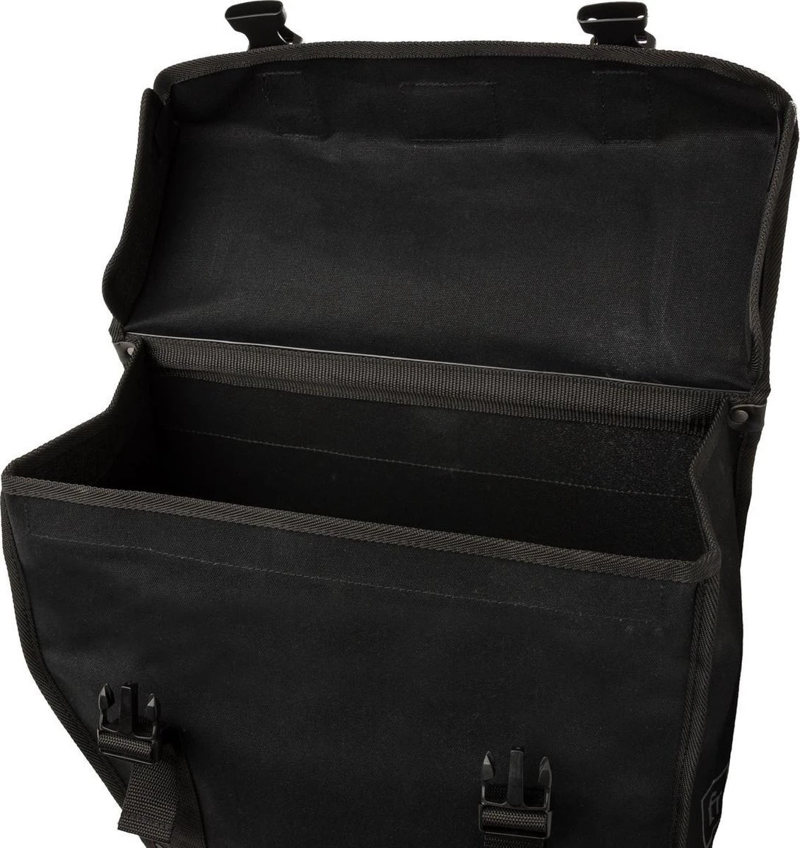 Fastrider Canvas Hybride 93 Dubbele Fietstas Zwart - 41L 5 Fastrider Canvas Hybride 93 Dubbele Fietstas Zwart - 41L - Afbeelding 3