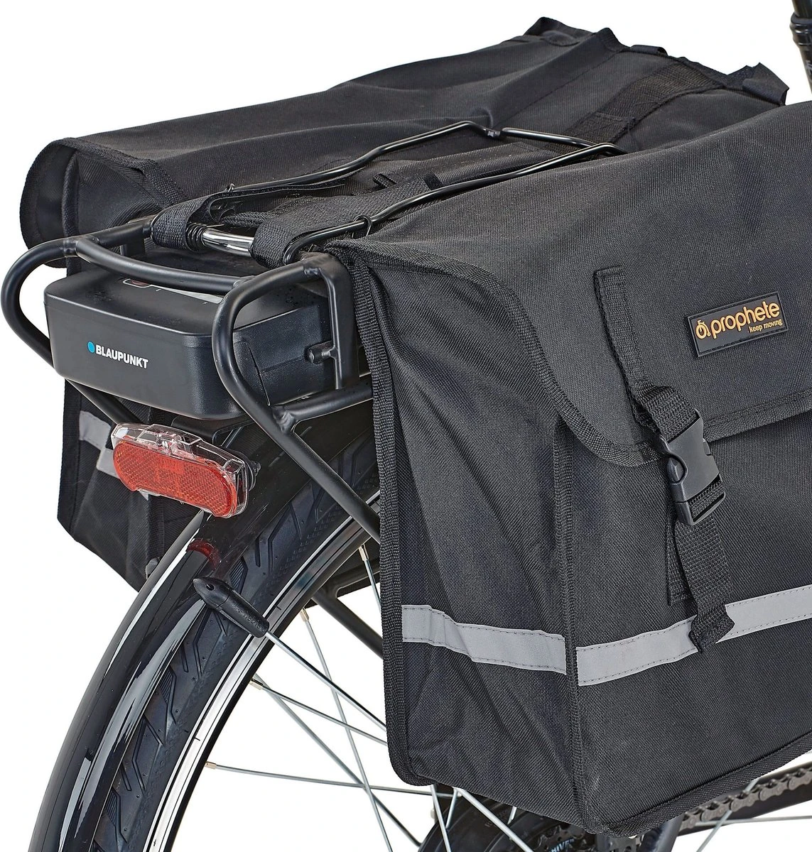 HikeMeister® - Dubbele Fietstas -Fietstassen Electrische Fietsen- Fietstassen Dubbel - 27L - Reflecterend - Zwart Dubbele Fietstas 8 HikeMeister® - Dubbele Fietstas -Fietstassen Electrische Fietsen- Fietstassen Dubbel - 27L - Reflecterend - Zwart Dubbele Fietstas - Afbeelding 6