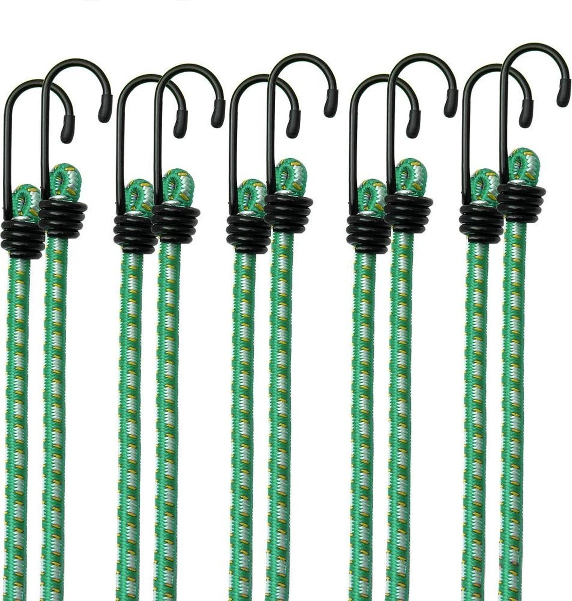 Merkloos 10 X Rubberen Bagagespin Met Haken 61 Cm X 8 Mm Ø 9 Merkloos 10 X Rubberen Bagagespin Met Haken 61 Cm X 8 Mm Ø - Afbeelding 7