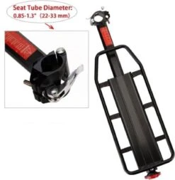 Merkloos Bagagedrager Fiets - Bagagerek Met Zadelpenbevestiging - Aluminium - Zwart - Geschikt Voor Mountainbike & Racefiets -Volare Shop 1170x1200 1