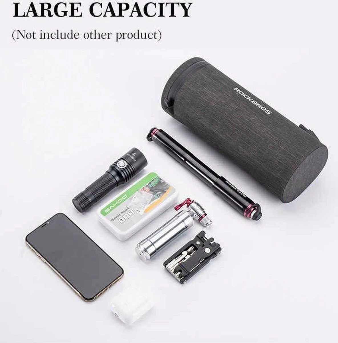 Merkloos Decopatent® PRO Stuurtas Fiets - Fietstas Stuur Frametas - Waterdicht - Racefiets - Koersfiets - MTB - Electrische Fiets - Ebike 5 Merkloos Decopatent® PRO Stuurtas Fiets - Fietstas Stuur Frametas - Waterdicht - Racefiets - Koersfiets - MTB - Electrische Fiets - Ebike - Afbeelding 3