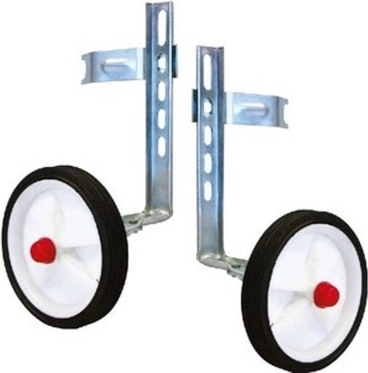Tom - Zijwieltjesset 12 T/m 20 Inch - Kunststof - Wit / Zwart 5 Tom - Zijwieltjesset 12 T/m 20 Inch - Kunststof - Wit / Zwart - Afbeelding 3
