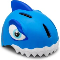 Crazy Safety - Kinderfietshelm - Blauwe Haai - S/M - 49-55 Cm Verstelbaar