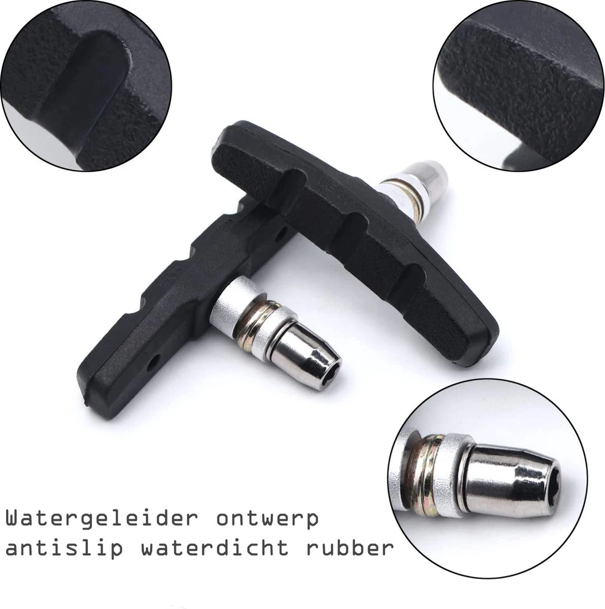 2 Set Universele Rubberen Fiets V Remblokken Set - 2 Paar – 4Stuks – 70mm | Rubber Remblokjes | Fietsen Remblok | Remblokkenset | Remblokset Geschikt Voor Mountainbike, Stadsfiets, Vouwfiets En Tourfiets 8 2 Set Universele Rubberen Fiets V Remblokken Set - 2 Paar – 4Stuks – 70mm | Rubber Remblokjes | Fietsen Remblok | Remblokkenset | Remblokset Geschikt Voor Mountainbike, Stadsfiets, Vouwfiets En Tourfiets - Afbeelding 6