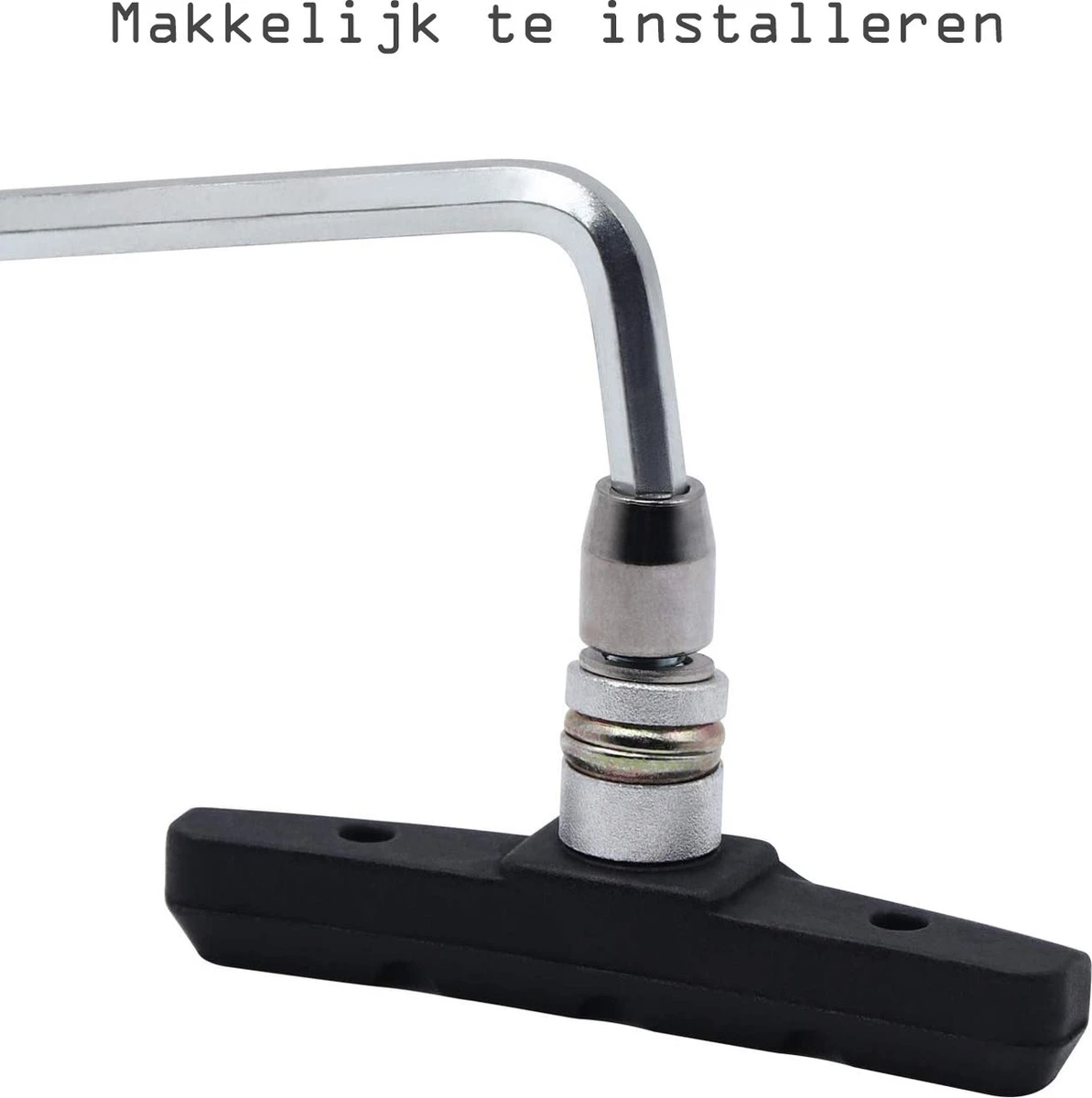 2 Set Universele Rubberen Fiets V Remblokken Set - 2 Paar – 4Stuks – 70mm | Rubber Remblokjes | Fietsen Remblok | Remblokkenset | Remblokset Geschikt Voor Mountainbike, Stadsfiets, Vouwfiets En Tourfiets 9 2 Set Universele Rubberen Fiets V Remblokken Set - 2 Paar – 4Stuks – 70mm | Rubber Remblokjes | Fietsen Remblok | Remblokkenset | Remblokset Geschikt Voor Mountainbike, Stadsfiets, Vouwfiets En Tourfiets - Afbeelding 7