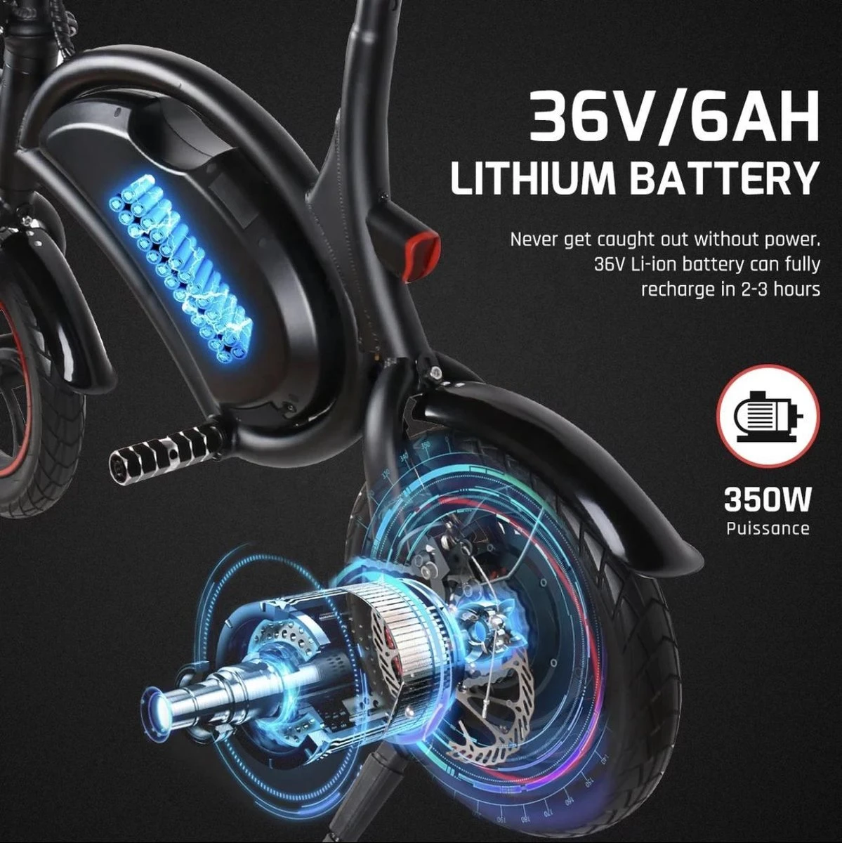 Windgoo B3 | Elektrische Mini-scooter | Opvouwbaar 4 Windgoo B3 | Elektrische Mini-scooter | Opvouwbaar - Afbeelding 2