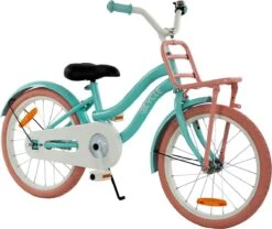 2Cycle Cargo Meisjesfiets - 18 Inch - Voordrager - Turquoise - Meisjesfiets