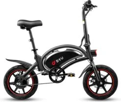 DYU D3F Opvouwbare Elektrische Fiets, Slimme Mountainbike Voor Volwassenen, 240W Aluminiumlegering Fiets Verwijderbare 36V/10Ah Lithium-ion Batterij Met 3 Rijmodi -Volare Shop 1200x1012 4