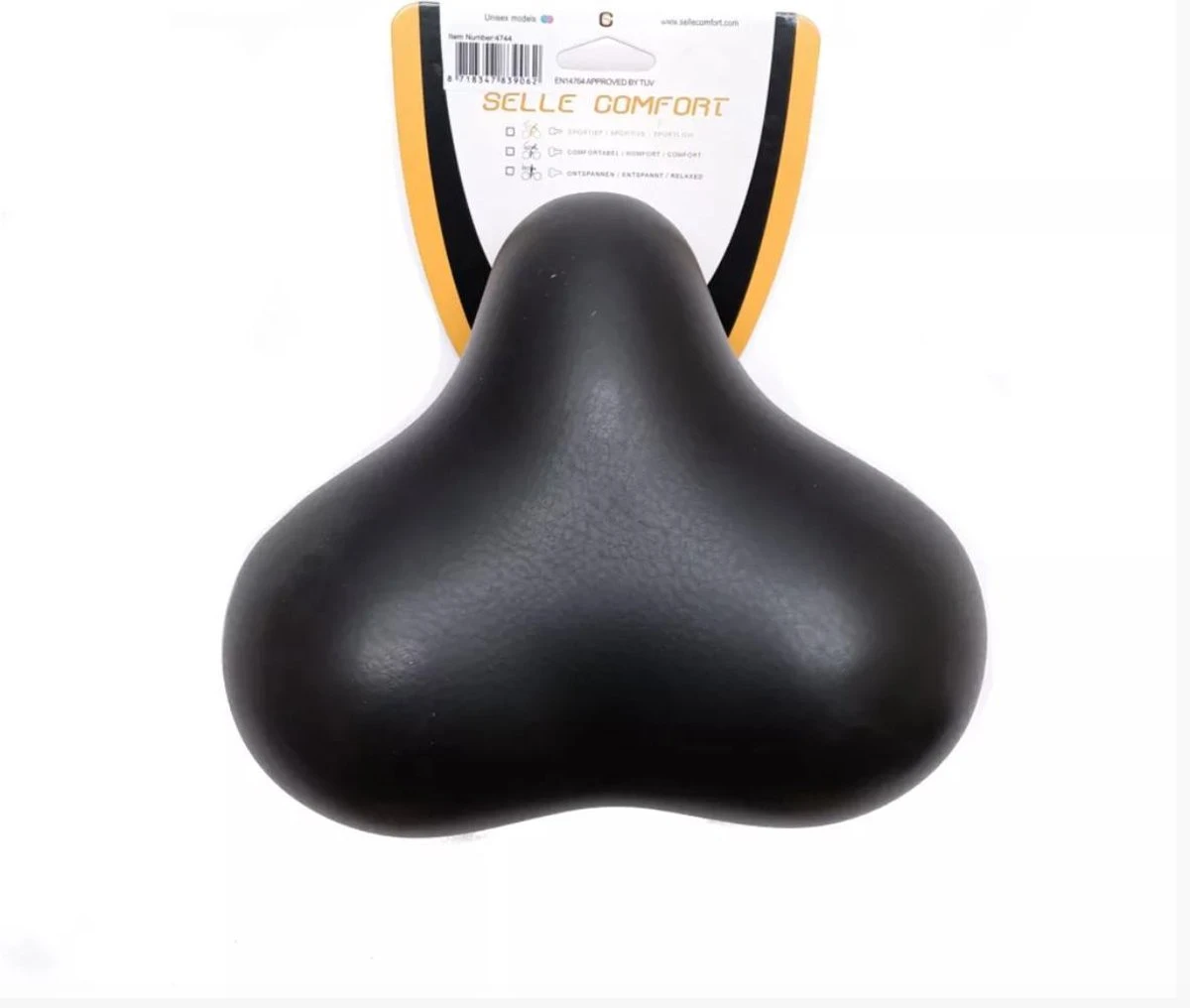 Selle Comfort Rocky - Fietszadel / Rokzadel Met Punt - Zwart - 23 CM 3 Selle Comfort Rocky - Fietszadel / Rokzadel Met Punt - Zwart - 23 CM