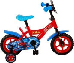 Marvel Spider-Man Kinderfiets - Jongens - 10 Inch - Rood/Blauw - Doortrapper