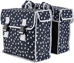 Basil Mara Dubbele Fietstas - Heart Dots - 35 Liter -Volare Shop 1200x1024 1