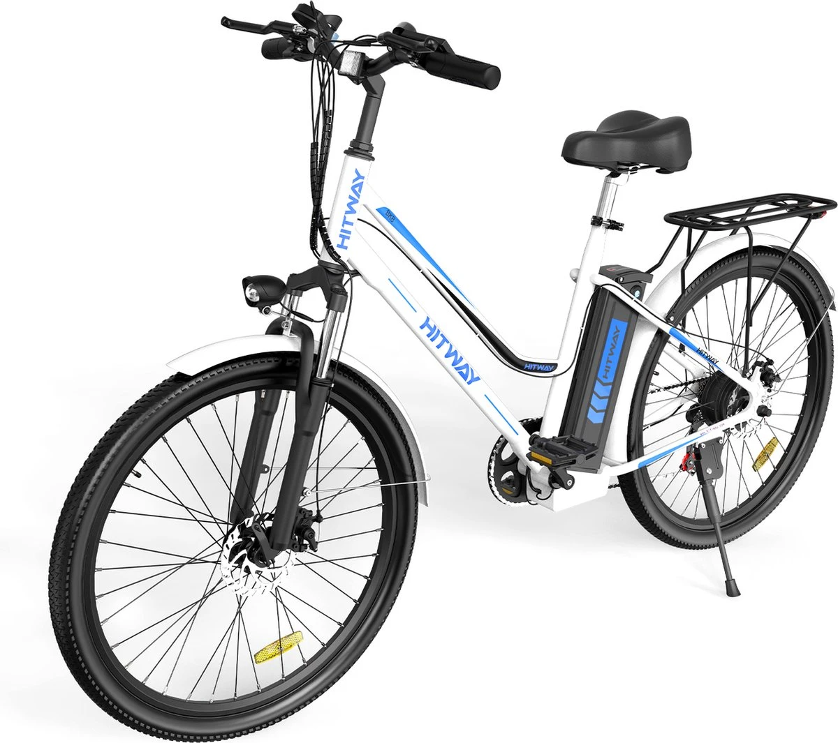 Hitway Elektrische Fiets | E-bike Damesfiets | 26 Inch | 250W Motor | Wit 3 Hitway Elektrische Fiets | E-bike Damesfiets | 26 Inch | 250W Motor | Wit