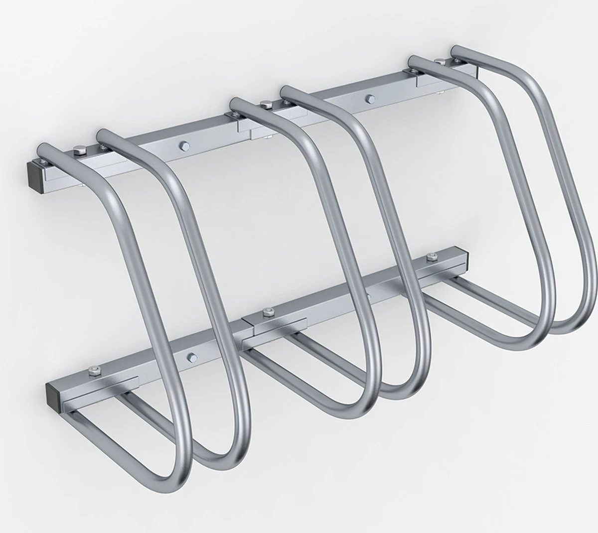 Monzana Fietsenstandaard – Voor 3 Fietsen 71x32x27cm - Zilver 7 Monzana Fietsenstandaard – Voor 3 Fietsen 71x32x27cm - Zilver - Afbeelding 5