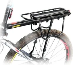 Merkloos Bagagedrager Fiets - Bagagerek Met Zadelpenbevestiging - Aluminium - Zwart - Geschikt Voor Mountainbike & Racefiets -Volare Shop 1200x1074
