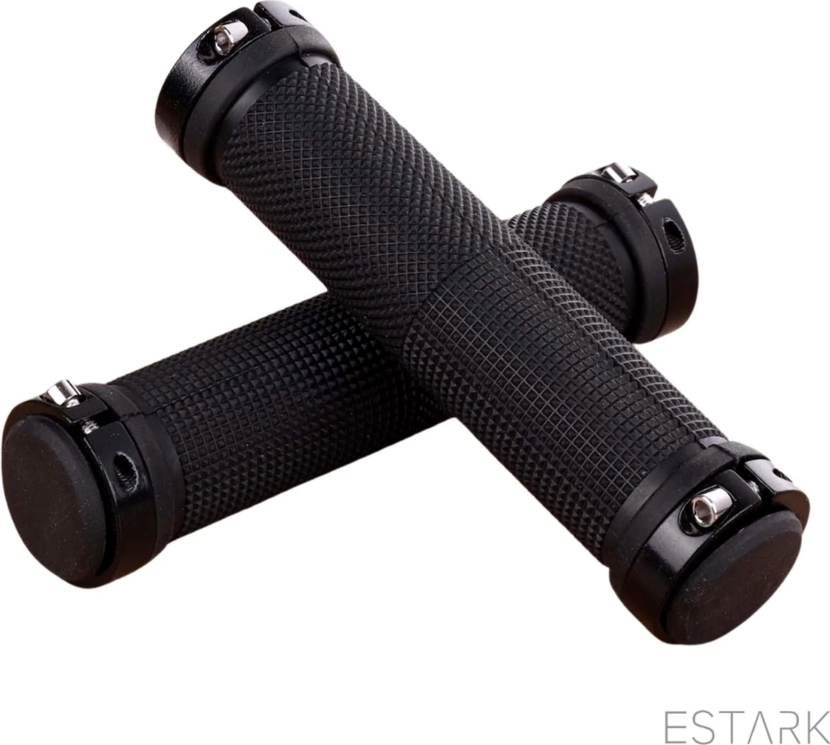 ESTARK® - Fietshandvatten - Lock-On - Handvatten - Universeel - Fiets – Mountainbike – Professioneel - Grips - Extra Grip – Fietshandvaten -Handvaten - Handig Te Monteren - Anti-slip – Fietsen – Stuur – Bikegrips – Lock-on Aanspanbaar - Zwart - LO-zw 3 ESTARK® - Fietshandvatten - Lock-On - Handvatten - Universeel - Fiets – Mountainbike – Professioneel - Grips - Extra Grip – Fietshandvaten -Handvaten - Handig Te Monteren - Anti-slip – Fietsen – Stuur – Bikegrips – Lock-on Aanspanbaar - Zwart - LO-zw