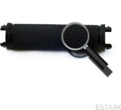 Alternative view of ESTARK® - Fietshandvatten - Lock-On - Handvatten - Universeel - Fiets – Mountainbike – Professioneel - Grips - Extra Grip – Fietshandvaten -Handvaten - Handig Te Monteren - Anti-slip – Fietsen – Stuur – Bikegrips – Lock-on Aanspanbaar - Zwart - LO-zw