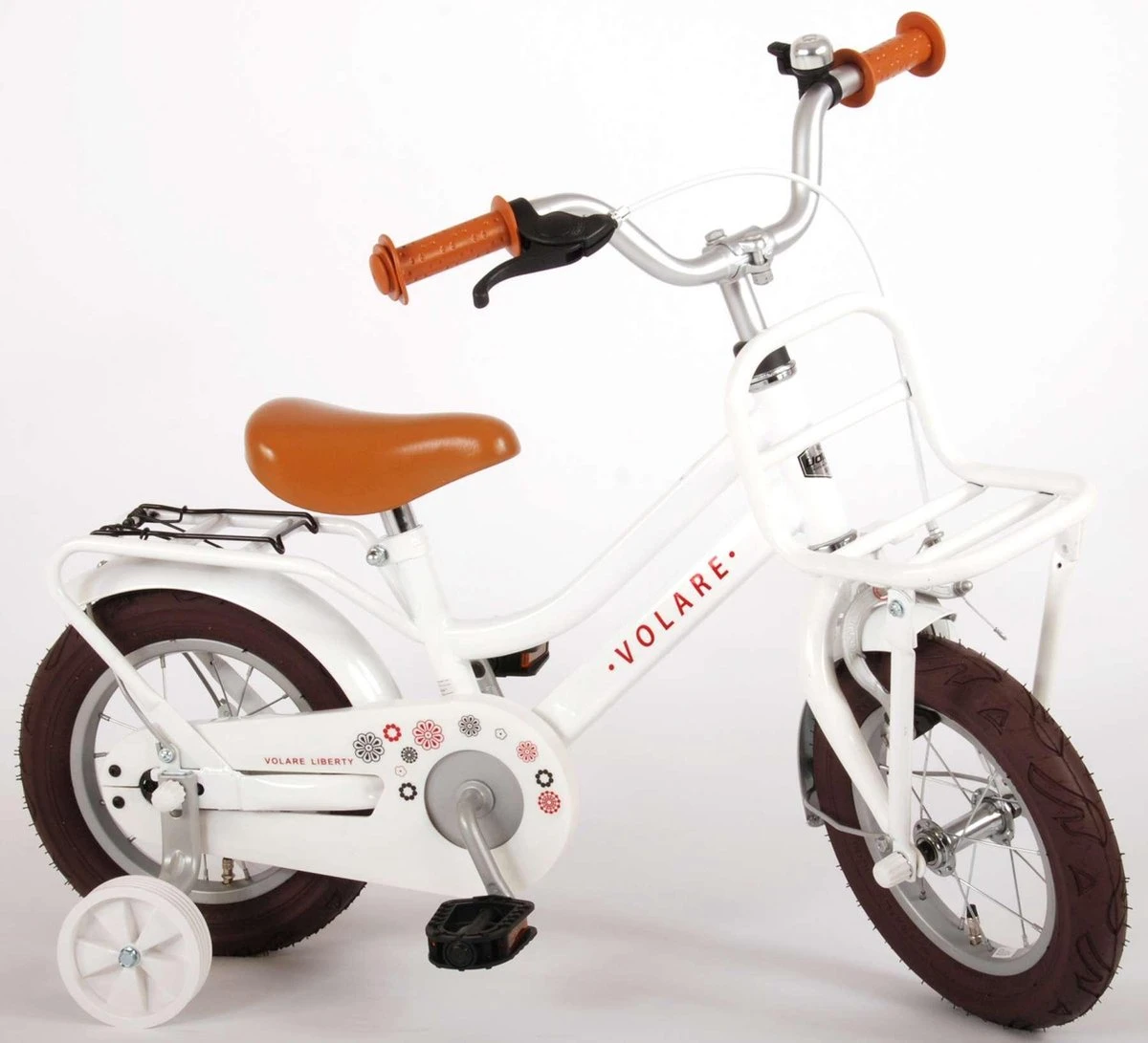 Volare Liberty Kinderfiets - Meisjes - 12 Inch - Wit - 95% Afgemonteerd 5 Volare Liberty Kinderfiets - Meisjes - 12 Inch - Wit - 95% Afgemonteerd - Afbeelding 3