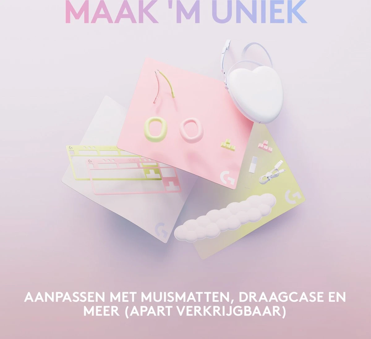 Logitech G705 Aurora - Draadloze Gaming Muis - Bluetooth - Wit 5 Logitech G705 Aurora - Draadloze Gaming Muis - Bluetooth - Wit - Afbeelding 3