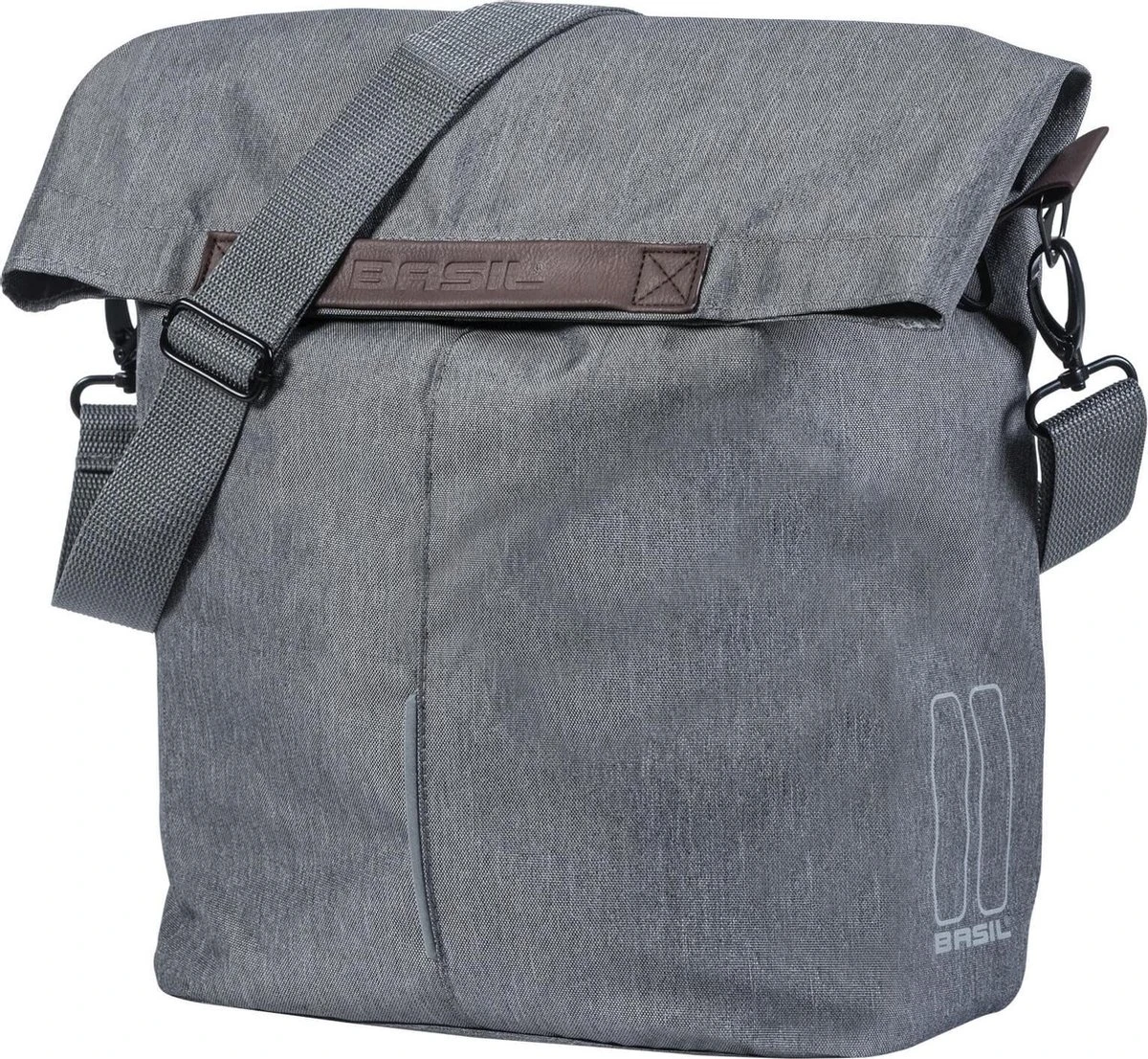 Basil City Fietsshopper - Enkele Fietstas - Grijs - 16 Liter 3 Basil City Fietsshopper - Enkele Fietstas - Grijs - 16 Liter