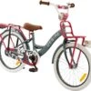 2Cycle Desire Kinderfiets - 20 Inch - Voordrager -Grijs-Roze - Meisjesfiets -Volare Shop 1200x1113 2