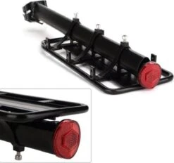 Merkloos Bagagedrager Fiets - Bagagerek Met Zadelpenbevestiging - Aluminium - Zwart - Geschikt Voor Mountainbike & Racefiets -Volare Shop 1200x1126