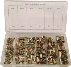 Weber Tools Assortiment Professionele Blindklinkmoeren Staal 150 Delig M3 T/m M10 FD-1030