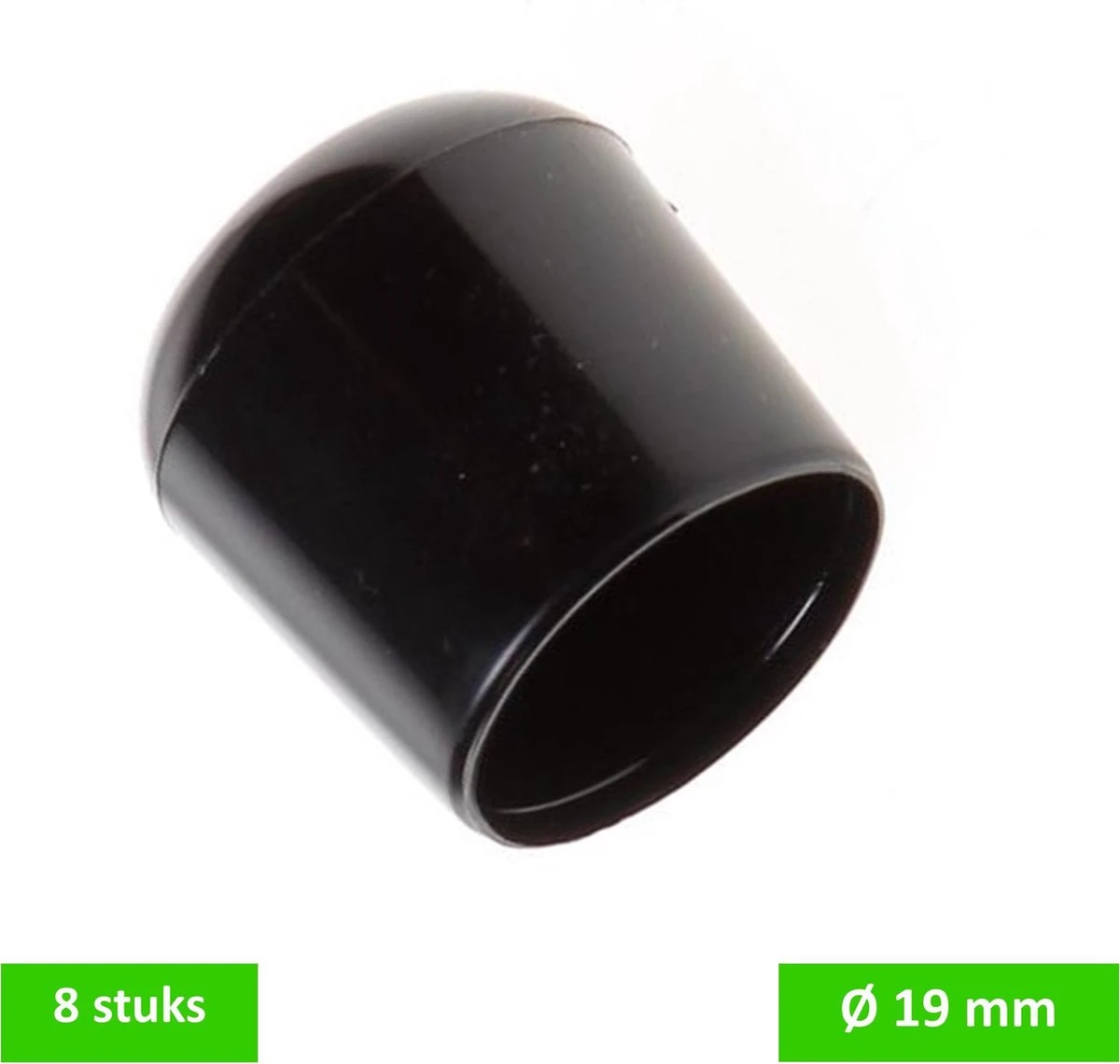 DELTAFIX Peerdoppen Ø 19 Mm | Zwart | 8 STUKS 3 DELTAFIX Peerdoppen Ø 19 Mm | Zwart | 8 STUKS