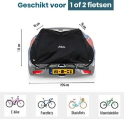 Vebics® Fietshoes Voor 2 Fietsen Fietsendrager - Waterdicht - Elektrische Fiets - Fietsbeschermhoes -Volare Shop 1200x1153