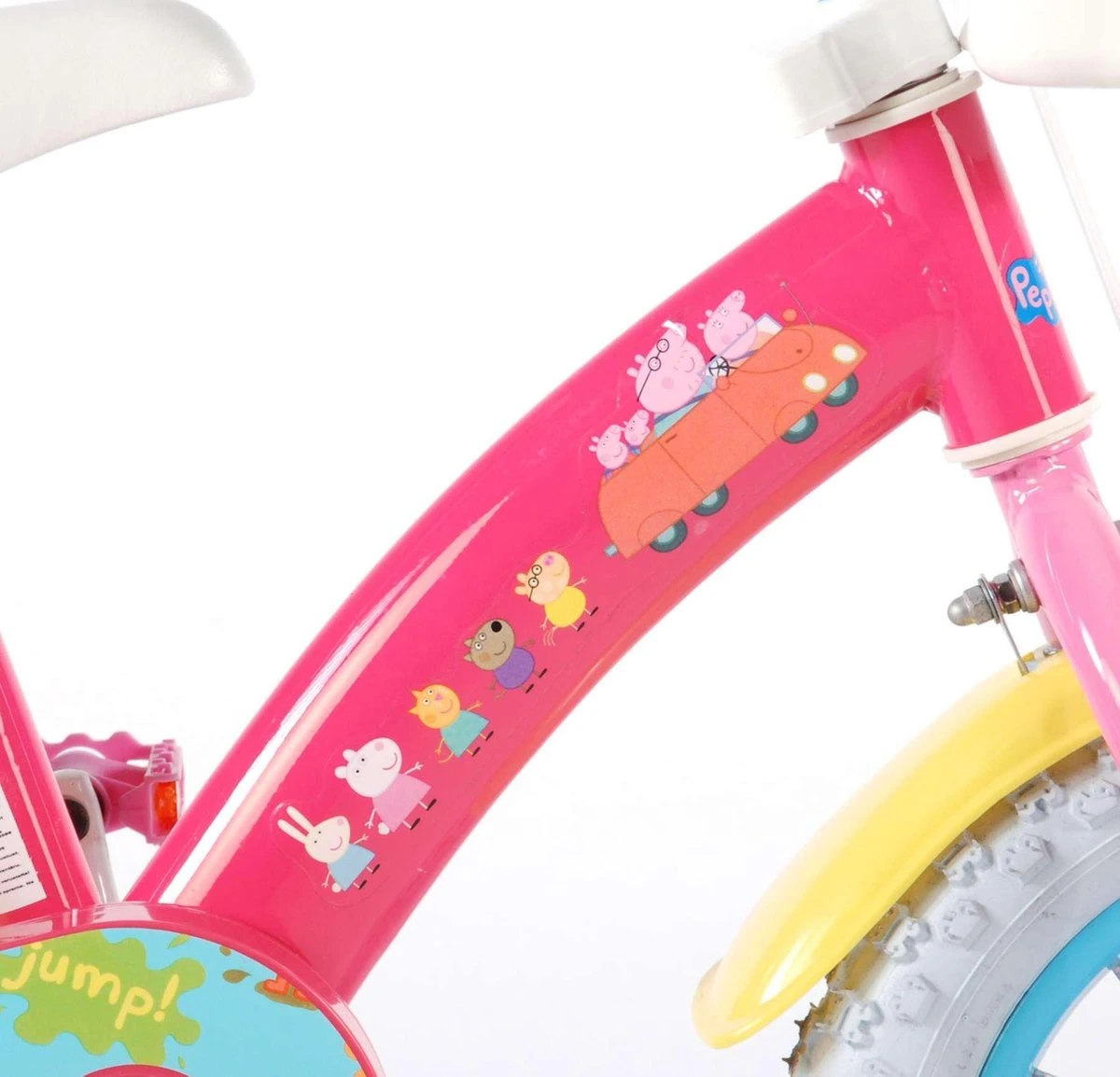 Volare Peppa Pig Kinderfiets - Meisjes - 12 Inch - Roze 6 Volare Peppa Pig Kinderfiets - Meisjes - 12 Inch - Roze - Afbeelding 4