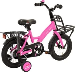 Sajan Kinderfiets - 12 Inch - Mat-Roze - Meisjesfiets -Volare Shop 1200x1156 3