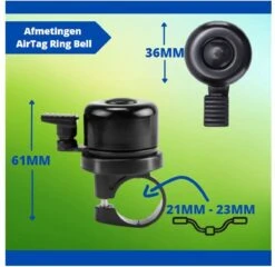 Alternative view of Fietsbel Voor Apple AirTag - AirTag Houder - AirTag Fiets - AirTag Hoesje - Incl. Schroevendraaier Voor Montage - Waterdicht