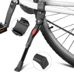 Ekkong - Fietsstandaard Enkel 26 Cm Zijstandaard Aluminium Roestvrij Fiets Mountainbikes Makkelijk - Mountainbike Standaard Universeel - MTB Kickstand -Volare Shop 1200x1169