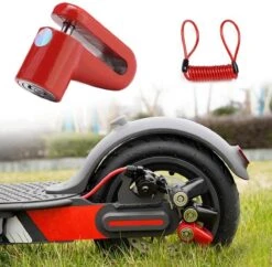 Schijfremslot Motor / Scooter / Elektrische Step / Fiets, Remschijfslot Met Reminder Kabel En Houder, Slotpin 5.5mm, Merk Profitect 14 Schijfremslot Motor / Scooter / Elektrische Step / Fiets, Remschijfslot Met Reminder Kabel En Houder, Slotpin 5.5mm, Merk Profitect -Volare Shop 1200x1174