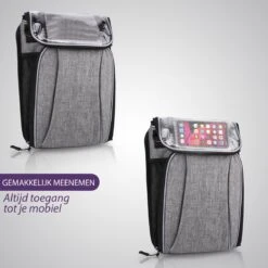 Levevis: Fietstas En Schoudertas Met Smartphonehouder - Waterbestendige Stuurtas Fiets Mobielhouder Fiets - Stuurtas Enkel - Frame - Elektrische Fiets - Racefiets - Fiets Tas Stuur - 6,4 Liter - 6,7 Inch Mobielhouder. -Volare Shop 1200x1200 130