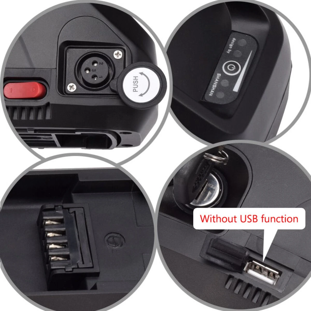EFietsaccu Ebike-Accu 36V15.6ah Met Oplader, En BMS-Beschermingsbord Is Geschikt Voor Elektrische Fietsen Van 200W Tot 500W 4 EFietsaccu Ebike-Accu 36V15.6ah Met Oplader, En BMS-Beschermingsbord Is Geschikt Voor Elektrische Fietsen Van 200W Tot 500W - Afbeelding 2
