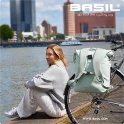 Basil SoHo Fietsrugzak Nordlicht - Enkele Fietstas - Mosgroen - 17 Liter -Volare Shop 1200x1200 181