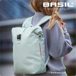 Basil SoHo Fietsrugzak Nordlicht - Enkele Fietstas - Mosgroen - 17 Liter -Volare Shop 1200x1200 183