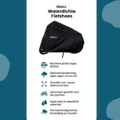 Fietshoes Voor 2 Fietsen - Waterdicht - Fietsbeschermhoes - Elektrische Fiets - Stalling - Fietsbeschermhoes Voor 2 Fietsen - Zwart -Volare Shop 1200x1200 202