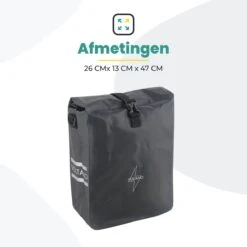 Voltano Fietstas 16L – Zwart – Enkele Pakaftas – 100% Waterdicht - Gratis Schouderband -Volare Shop 1200x1200 206