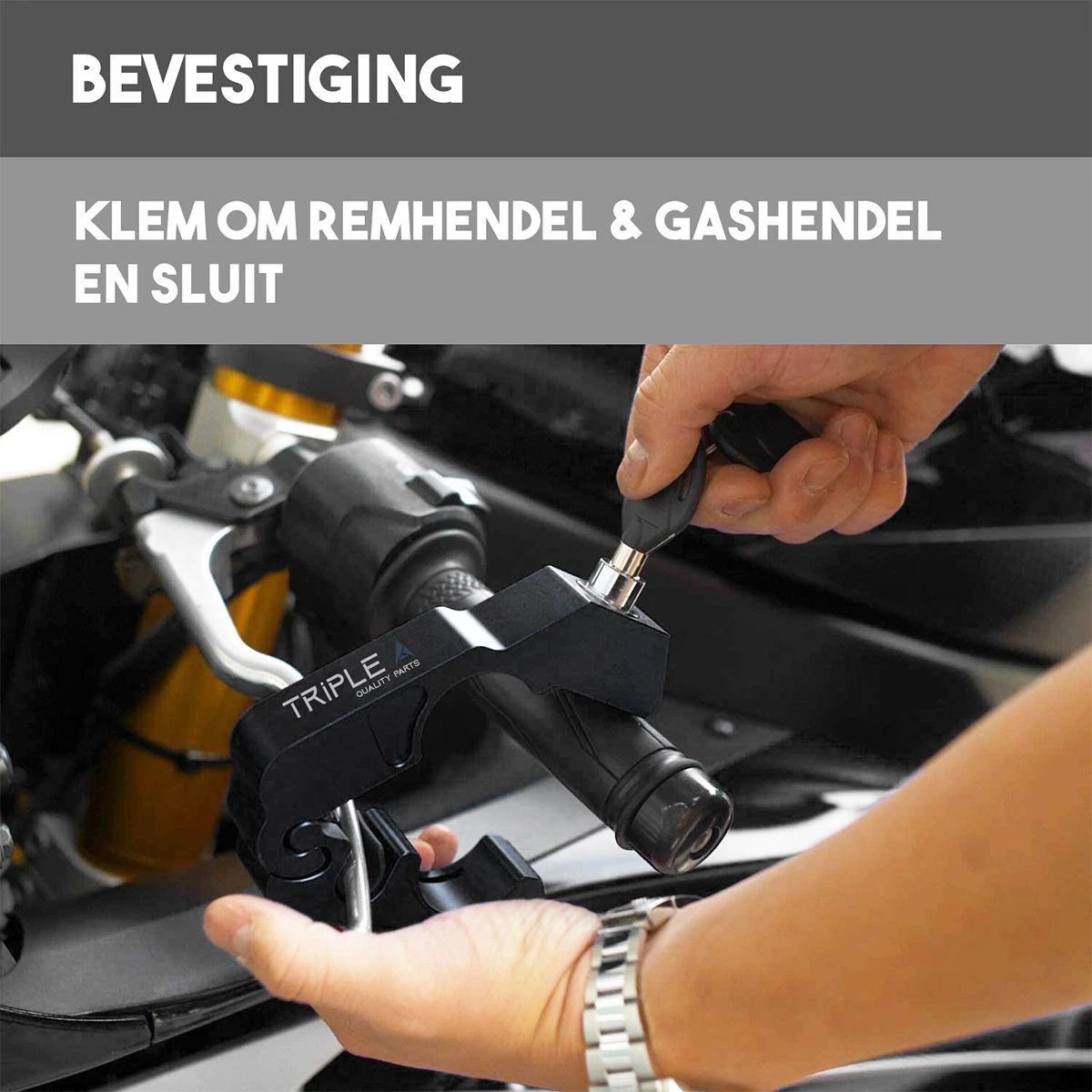 Triple A Slot - Stuurslot Scooter Brommer Motor Fiets | Scooterslot Brommerslot Motorslot Fietsslot 7 Triple A Slot - Stuurslot Scooter Brommer Motor Fiets | Scooterslot Brommerslot Motorslot Fietsslot - Image 5