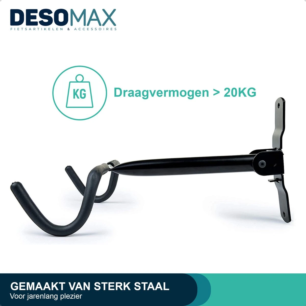 Fiets Ophangsysteem Ophangbeugel En Muurbeugel DesoMax® Muurhaak - Muurbevestiging Voor Het Frame - Wandhouder 6 Fiets Ophangsysteem Ophangbeugel En Muurbeugel DesoMax® Muurhaak - Muurbevestiging Voor Het Frame - Wandhouder - Image 4