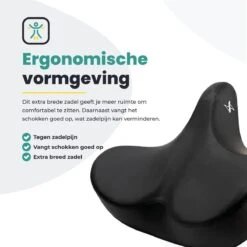 Voltano City XXXL Fietszadel – Unisex Extra Breed Fietszadel – Tegen Zadelpijn – 100% Waterdicht – Incl. Gratis Zadelstrop - Zwart 20 Voltano City XXXL Fietszadel – Unisex Extra Breed Fietszadel – Tegen Zadelpijn – 100% Waterdicht – Incl. Gratis Zadelstrop - Zwart -Volare Shop 1200x1200 41