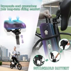 Hitway Elektrische Fiets | Opvouwbare E-bike | 16 Inch | 250W Motor | Zwart -Volare Shop 1200x1200 550